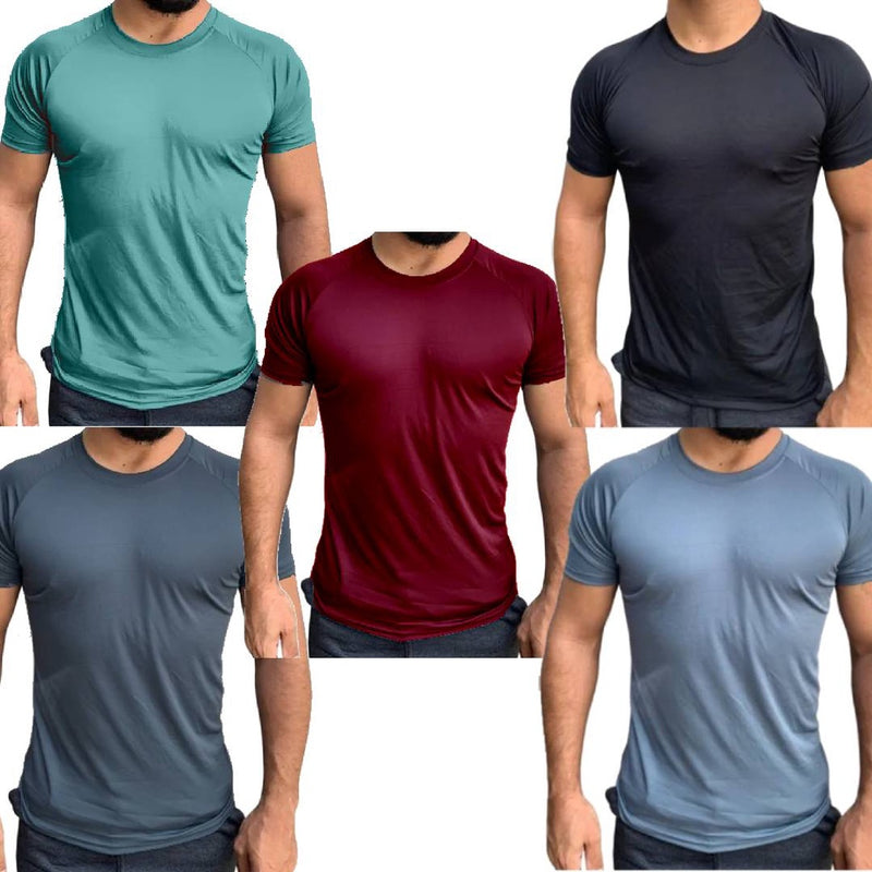 Camiseta Masculina Poliéster | 5 peças | Kit Total Flex™